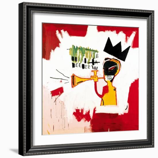 Trumpet, 1984-Jean-Michel Basquiat-Framed Giclee Print