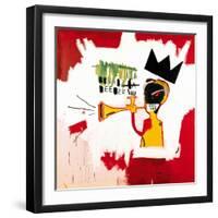 Trumpet, 1984-Jean-Michel Basquiat-Framed Premium Giclee Print