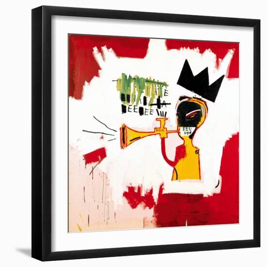 Trumpet, 1984-Jean-Michel Basquiat-Framed Premium Giclee Print