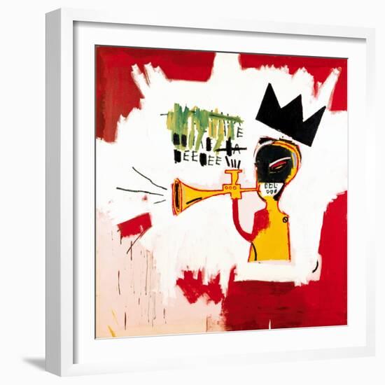 Trumpet, 1984-Jean-Michel Basquiat-Framed Giclee Print