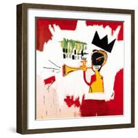 Trumpet, 1984-Jean-Michel Basquiat-Framed Giclee Print