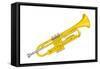 Trumpet, Brass, Musical Instrument-Encyclopaedia Britannica-Framed Stretched Canvas