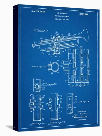 Trumpet Instrument Patent-null-Stretched Canvas