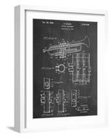 Trumpet Instrument Patent-null-Framed Art Print