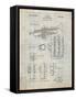 Trumpet Instrument Patent-Cole Borders-Framed Stretched Canvas