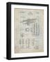 Trumpet Instrument Patent-Cole Borders-Framed Art Print