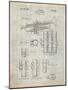 Trumpet Instrument Patent-Cole Borders-Mounted Art Print