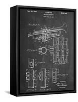 Trumpet Instrument Patent-null-Framed Stretched Canvas