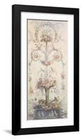 Trumpet of Flowers-French School-Framed Premium Giclee Print