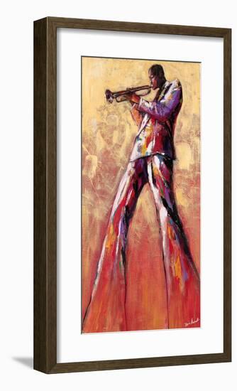 Trumpet Solo-Monica Stewart-Framed Art Print