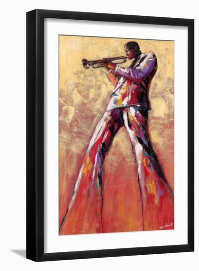 Trumpet Solo-Monica Stewart-Framed Art Print