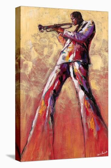 Trumpet Solo-Monica Stewart-Stretched Canvas