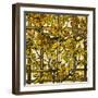 Trumpet Vine Leaded Glass Window-Tiffany Studios-Framed Giclee Print