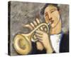 Trumpet-Marsha Hammel-Stretched Canvas