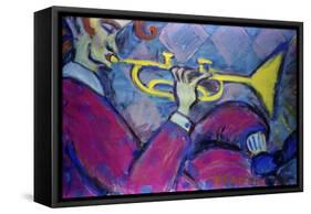 Trumpet-Gina Bernardini-Framed Stretched Canvas