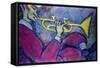 Trumpet-Gina Bernardini-Framed Stretched Canvas