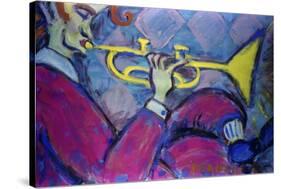 Trumpet-Gina Bernardini-Stretched Canvas