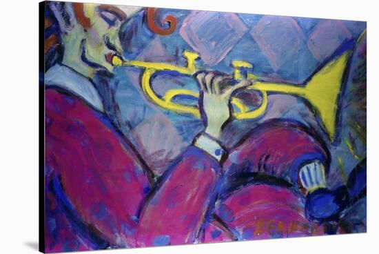 Trumpet-Gina Bernardini-Stretched Canvas