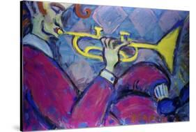 Trumpet-Gina Bernardini-Stretched Canvas