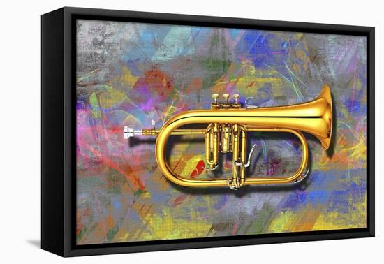 Trumpet-Ata Alishahi-Framed Stretched Canvas