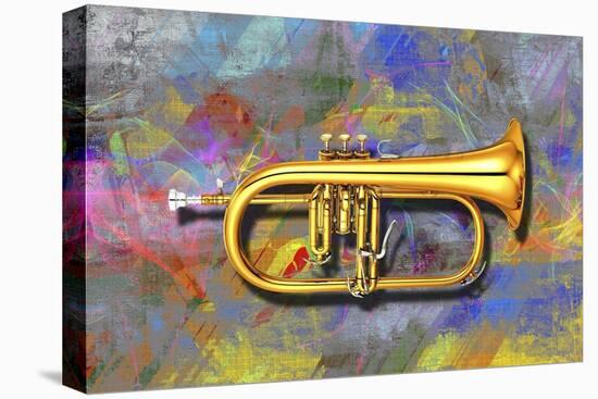 Trumpet-Ata Alishahi-Stretched Canvas