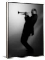 Trumpeter 1 BW-John Gusky-Framed Photographic Print