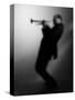 Trumpeter 1 BW-John Gusky-Stretched Canvas