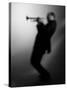 Trumpeter 1 BW-John Gusky-Stretched Canvas