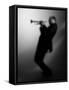 Trumpeter 1 BW-John Gusky-Framed Stretched Canvas