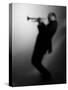 Trumpeter 1 BW-John Gusky-Stretched Canvas