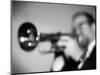 Trumpeter 2 BW-John Gusky-Mounted Photographic Print