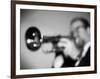 Trumpeter 2 BW-John Gusky-Framed Photographic Print