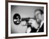 Trumpeter 2 BW-John Gusky-Framed Photographic Print