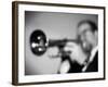 Trumpeter 2 BW-John Gusky-Framed Photographic Print