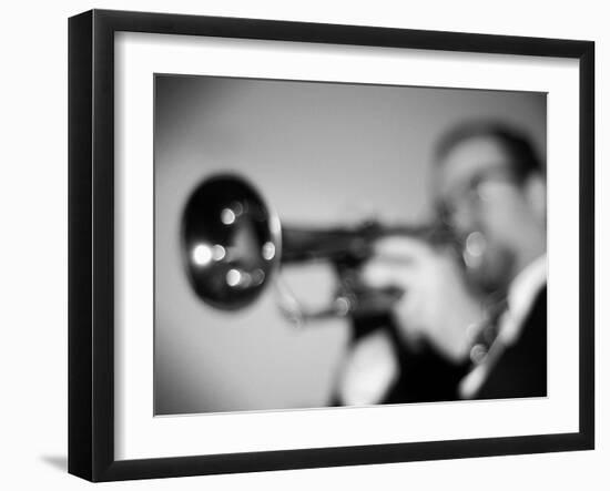 Trumpeter 2 BW-John Gusky-Framed Premium Photographic Print