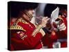 Trumpeter at Changing of the Guard, Buckingham Palace, London-John Warburton-lee-Stretched Canvas