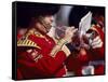 Trumpeter at Changing of the Guard, Buckingham Palace, London-John Warburton-lee-Framed Stretched Canvas