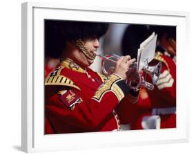 Trumpeter at Changing of the Guard, Buckingham Palace, London-John Warburton-lee-Framed Photographic Print