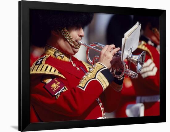 Trumpeter at Changing of the Guard, Buckingham Palace, London-John Warburton-lee-Framed Photographic Print