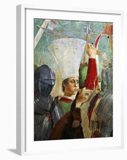 Trumpeter, Battle of Heraclius and Chosroes, Legend of the True Cross Cycle, Completed 1464-Piero della Francesca-Framed Giclee Print