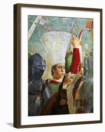 Trumpeter, Battle of Heraclius and Chosroes, Legend of the True Cross Cycle, Completed 1464-Piero della Francesca-Framed Giclee Print