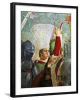 Trumpeter, Battle of Heraclius and Chosroes, Legend of the True Cross Cycle, Completed 1464-Piero della Francesca-Framed Giclee Print