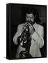 Trumpeter Bobby Shew Performing at the Bell, Codicote, Hertfordshire, 19 May 1985-Denis Williams-Framed Stretched Canvas