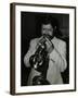 Trumpeter Bobby Shew Performing at the Bell, Codicote, Hertfordshire, 19 May 1985-Denis Williams-Framed Photographic Print