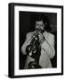 Trumpeter Bobby Shew Performing at the Bell, Codicote, Hertfordshire, 19 May 1985-Denis Williams-Framed Photographic Print
