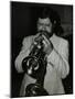 Trumpeter Bobby Shew Performing at the Bell, Codicote, Hertfordshire, 19 May 1985-Denis Williams-Mounted Photographic Print