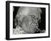 Trumpeter Henry Lowther Playing at the Fairway, Welwyn Garden City, Hertfordshire, 1 October 2000-Denis Williams-Framed Photographic Print