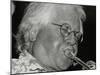 Trumpeter Henry Lowther Playing at the Fairway, Welwyn Garden City, Hertfordshire, 1 October 2000-Denis Williams-Mounted Photographic Print