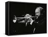 Trumpeter Keith Smith Playing at Stevenage, Hertfordshire, 1984-Denis Williams-Framed Stretched Canvas