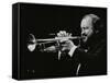 Trumpeter Keith Smith Playing at Stevenage, Hertfordshire, 1984-Denis Williams-Framed Stretched Canvas
